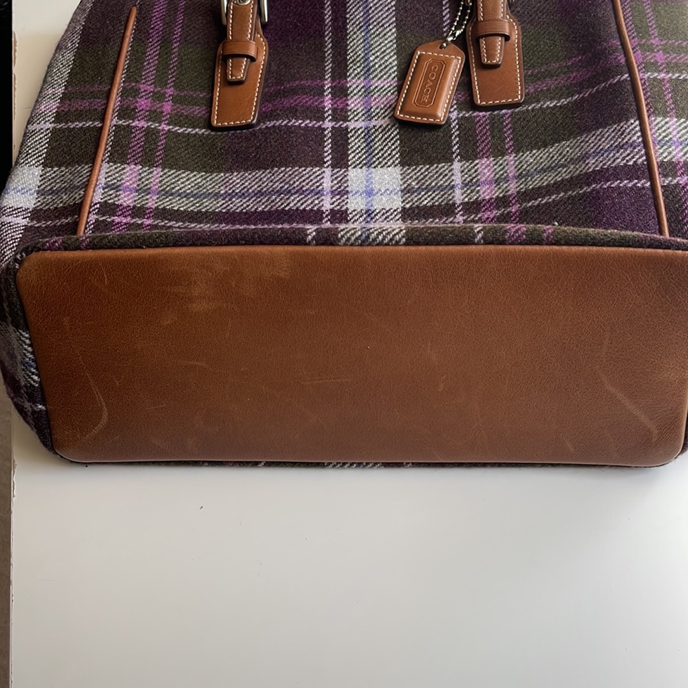 Plaid is Rad Coach purse and wristlet! - Picture 5 of 10